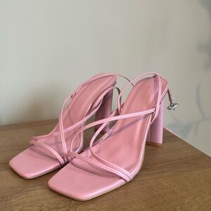 Pretty Little Thing pink heels